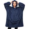 RITOSTA Felpe con Cappuccio Donna Leggero Felpa Coperta con Maniche in Pile Fleece Gigante Felpa Morbido Oversize Plaid con Maniche Tasca, Regalo per Donna,Taglia Unica