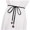 CHENGZI Cintura da donna alla moda stile cintura in vita corda intrecciata cintura casual sottile cintura per abito da donna