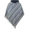 virblatt - Poncho Uomo Invernale | 100% Cotone | Coperta Pile Tabarro Con Cappuccio | Stile Messicano | Maxi Taglie Forti - Abajo Blu XXL