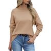 heekpek Maglione Collo Alto Donna Elegante Invernale Maglia Manica Lunga Caldo Maglione Oversize Dolcevita Maglioni Invernali Pullover Sweater Donna