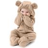 Cuddle Club Tutina Neonato e Bimbo in Pile - Pagliaccetto Neonato e Bimbo Fino a 4 Anni - Pagliaccetto Neonata e Neonato - Pigiama Bimbo Invernale - Abbigliamento Neonato e Bimbo