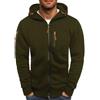 Sobzia Felpa Uomo con Zip Cerniera Tasche sul Davanti Comode Manica Lunga Giacca Leggera Casual Felpe Sportive con Cappuccio Hoodie S-4XL