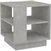 vidaXL Tavolino Salotto Grigio Cemento 40x40x43 cm Legno Multistrato