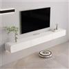 Rvtjy Mobile Porta TV Sospeso 160 cm con 2 cassetti & Ante per Soggiorno Bianco | superficie verniciata, Legno massello Mensole TV A Parete Madia Consolle per zioSalotto, Arredo Salvaspa