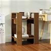WHOPBXGAD Scaffali per il soggiorno Scaffali per la cucinaLibreria/Divisorio Miele 41x35x57 cm in Legno Massello di PinoAdatto per camera da letto Soggiorno