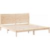 vidaXL Giroletto Extra Lungo senza Materasso 180x210 cm Legno Massello