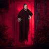 PARTY GO Natale Horror 2025 Decorazioni Halloween Fantasma da Appendere Scheletro con Occhio Rosso, Attivato dalla Voce Addobbi Casa Decorazioni Esterno Horror Giardino