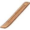 NKlaus Supporto per bastoncini di incenso in legno, 25 cm, motivo floreale e decorazione a stella, accessorio ideale per meditazione, yoga e consapevolezza 16754