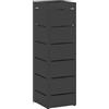 vidaXL Stand per Ombrelli da Pioggia Nero 15,5 x 15,5 x 49 cm Acciaio