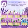 Scent-Hi Ricarica Diffusore, Compatibile con Febreze/Ambi Pur 3Volution | Lavanda, Eucalipto-Salvia, Fiori, Lino, Cotone, Brezza Marina; 8x20ml, ricambio 45min per bagno, corridoio, ufficio