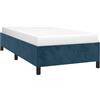 vidaXL Giroletto Senza Materasso Blu Scuro 80x200 cm in Velluto