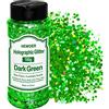 HEMOER Paillettes Olografiche Verde Scuro 100g - Glitter Grosso per Viso, Corpo, Occhi, Capelli, Unghie e Hobby Creativi