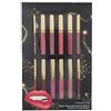 Adfaga Langmanni Set di lucidalabbra opachi 12 colori Rossetto non trasferibile a lunga durata Kit di trucco vegano per donne Ragazze Festa Uso quotidiano Regalo
