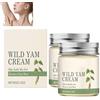XINRAN Crema di igname selvatico, per riequilibrare gli ormoni femminili e alleviare i sintomi della menopausa. Adatto a tutti i tipi di pelle. Crema di igname selvatico per le donne, (2 pezzi)