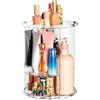 Aevorine Organizzatore di Trucco, Organizer Trucchi Rotante 360°, Contenitori per cosmetici Porta Trucchi Multifunzione per Toeletta Bagno Camera Letto, Contenitore Cosmetico in Plastica Trasparente
