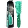 BESTOOL Spazzola per Ricci, Spazzola districante per capelli neri naturali ricci afro texture 3/4abc, spazzola per capelli ricci districante più veloce e facile per capelli bagnati o asciutti (verde)