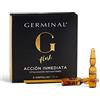 Germinal - Siero in Fiale per Viso Effetto Flash e Lifting Immediato, con le Proteine idrolizzate del Mais (Peptidi) ed Estratti di Ginseng - Azione Immediata - 5 Fiale x 1,5 ml