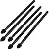 SHINEOFI Set 5 Pennelli Ombretto Silicone, Manico Alluminio Plastica, Nero | Pennello Sfumature Occhi, Applicazione Trucco Professionale e Amatoriale, Impugnatura Comoda