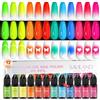 SAVILAND Smalto Gel per Aerografo senza Diluente senza HEMA 12 Colori | Aerografo senza acetone per unghie, vernice per aerografo con nebulizzazione fine, per nail art French e Ombre