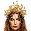 Reaky Medusa - Fascia a serpente per capelli da donna, colore: oro