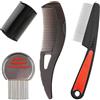 KIMHOME 4 pettini per cuoio capelluto fine in acciaio inox, per alleviare la forfora
