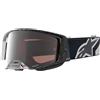 alpinestars Occhiali da motocross Supertech Hiten Bianco Nero Argento specchiato unisex