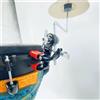 Clip per Rullante con Supporto per Campanaccio, Supporto per Piatto, Attacco in