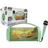 Lexibook, Star Wars, Altoparlante Bluetooth Karaoke, Verde, BTP585SWZLXB | Altoparlante wireless Star Wars con Bluetooth 5.0, luci, microfono karaoke, ingressi multipli e batteria portatile