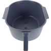 Luxshiny Secchio da Toilette Portatile Plastico con Manico per Sedia Comoda Wc | Ricambio per Sedia Wc con Rotelle e Toilette, per Anziani e Assistenza Domestica, Uso Discreto