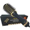 Dilara Professional VOLUMIZING PRO STYLER Spazzola rotonda 2 in 1 | Spazzola ad aria calda e spazzola per asciugacapelli 1000 W | Asciugacapelli, spazzola per styling e spazzola volumizzante con rivestimento