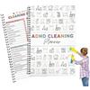 RIPETIC ADHD Cleaning Planner UK, programma di pulizia della casa e gestione delle liste di controllo, quaderno per le faccende domestiche