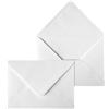 Netuno 20 buste da lettera Bianco a coste B6 12,5x17,5 cm belle ed eleganti | 120g · carta pregiata goffrata per matrimonio, battesimo, comunione, inviti, partecipazioni, cartoline, biglietti e auguri