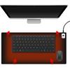 Lotvic Tappetino da scrivania riscaldato, tappetino per mouse riscaldato, con funzione di riscaldamento con 7 livelli di calore e 4 ore, spegnimento automatico, impermeabile, per ufficio, casa