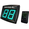 IMPRETECH INTERNATIONAL GROUP, TURNIX Eliminacode LED Verde due cifre + radiocomando con display., Made in Italy
