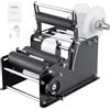 VEVOR Etichettatrice Manuale Rotonda, 15-20Pezzi/min, Applicatore di Etichette per Bottiglie Rotonde, Etichettatrice Manuale Regolabile Adatta per Bottiglie Lunghezza/Larghezza Etichetta tra 10-130mm