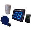 IMPRETECH INTERNATIONAL GROUP, TURNIX Eliminacode Gestione code 12 V PER AMBULANTI (Blu - COLORE UNICO AL MONDO) Con Radiocomando LCD