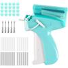 ilauke Pistola per etichettatrice Flex Clip per abbigliamento, Quick Clothing Fixer Stitchy Quick Clothing Fixer con 5 aghi, 3000 aghi di plastica, pistola micro stitchy, strumento per la cucitura
