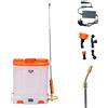 RURIS POWER FOR NATURE RURIS RSE1900S Spruzzatore a spalla Elettrico 18L 12V 8Ah 6 Bar Accessori | 5 ugelli intercambiabili, tra cui uno a 8 zone, per un'irrorazione precisa