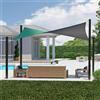 Coolaroo DualShade Tenda da sole, 95% UV di bloccaggio, iridescente, bicolore, protezione solare, con corde, tessuto leggero e traspirante, forma rettangolare 3,66 m x 2,44 m, Maldive