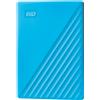 Western Digital Hard disk esterno Western Digital My Passport disco rigido 4 TB Blu [WDBPKJ0040BBL-WESN]