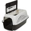 Petmate Pet Mate Gabbie per Cani di Piccola Taglia e Gatti, Cuccia in plastica a Due Porte, con Caricamento Superiore e Frontale, Made in USA, 48,3 cm, Bianco