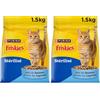 Friskies | Gatti | Crocchette complete per gatto adulto | Al salmone e verdure | Alimento completo ricco di vitamine e minerali | Sacco | 1,5 KG (Confezione da 2)