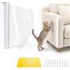 VINATO Tiragraffi Gatto Adesivo 30x300cm, Pellicola Trasparente per Mobili, Copri Divano Antigraffio Gatto, Protezione Divano Graffi Gatto