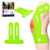 NEUJUS Nastro per ginocchio pretagliato, 12 pezzi, nastri kinesiologici per ginocchia, altamente adesivi, traspiranti ed elastici, per sport e riabilitazione (verde, 12 pezzi)