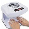 Oubrelu Essiccatore ad aria per unghie, sensore a infrarossi 2 in 1, 300 W, a induzione automatica, ad aria fredda e calda, ventilatore per asciugare lo smalto, per uso domestico e salone di bellezza (bianco)