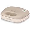 Ariete 1963 Sandwich Maker Vintage, Piastra elettrica per toast, Sandwich e panini, 750W, Piastre fisse grill, Rivestimento antiaderente, Posizione e riponimento verticale, Beige