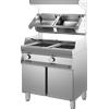 Friggitrice a gas MACCHEF a 2 vasche da lt. 18+18. Dim.cm. 80x70x85H. - Potenza termica 10,2 Kw.