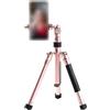 DUMRALBQE Treppiede per Telefono Treppiede for selfie stick con scheda micro SD, treppiede for telefono fotocamera per L'uso Quotidiano(Rose gold)
