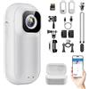 ONKELYIM 4K 128GB Wi-Fi Mini Action Camera, Body cam portatile con borsa di ricarica | fotocamera POV da pollice, portatile, fissaggio ovunque, cinghia magnetica