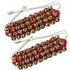 UAPAN MetalCraft Ghungroo Red Pad 4 Line, Ghungru 4 Line Red Pad, Red Pad Ghungroo 4 Line